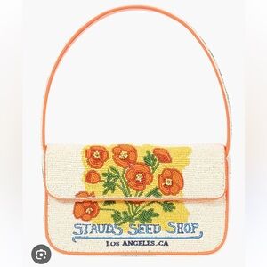 STAUD Tommy Beaded Bag, California Poppy